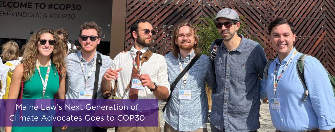 Photo of students and faculty in Belem, Brazil at COP30