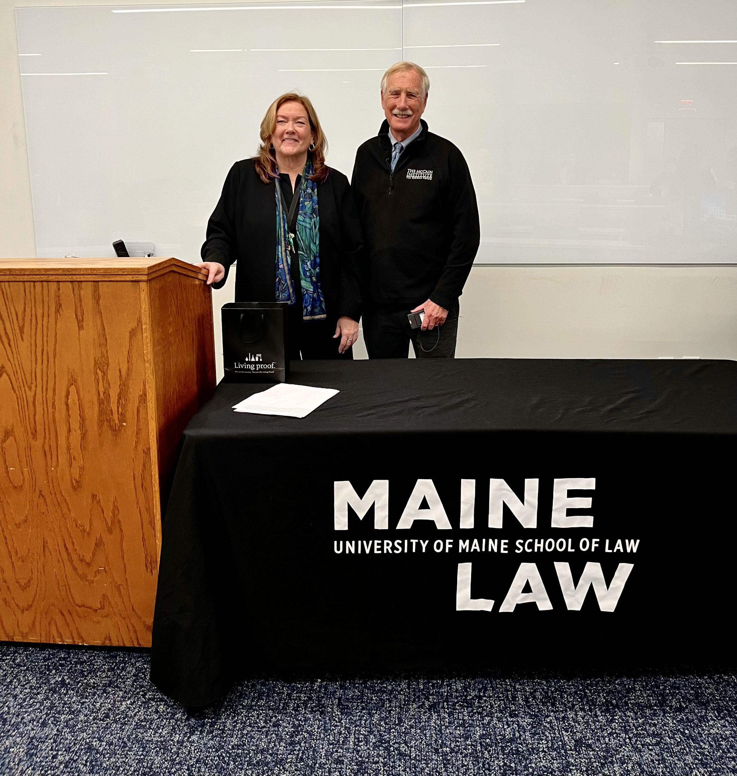 Senator King visits Maine Law for Constitution Day lecture