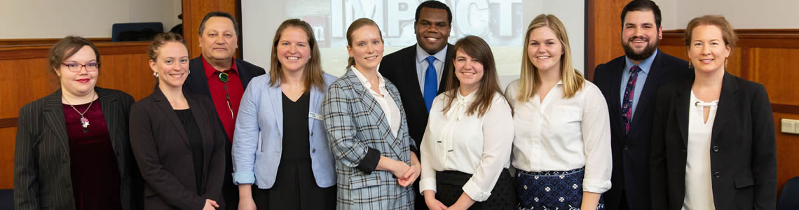 Maine Law Students who participated in the 2019 Student Impact Summit